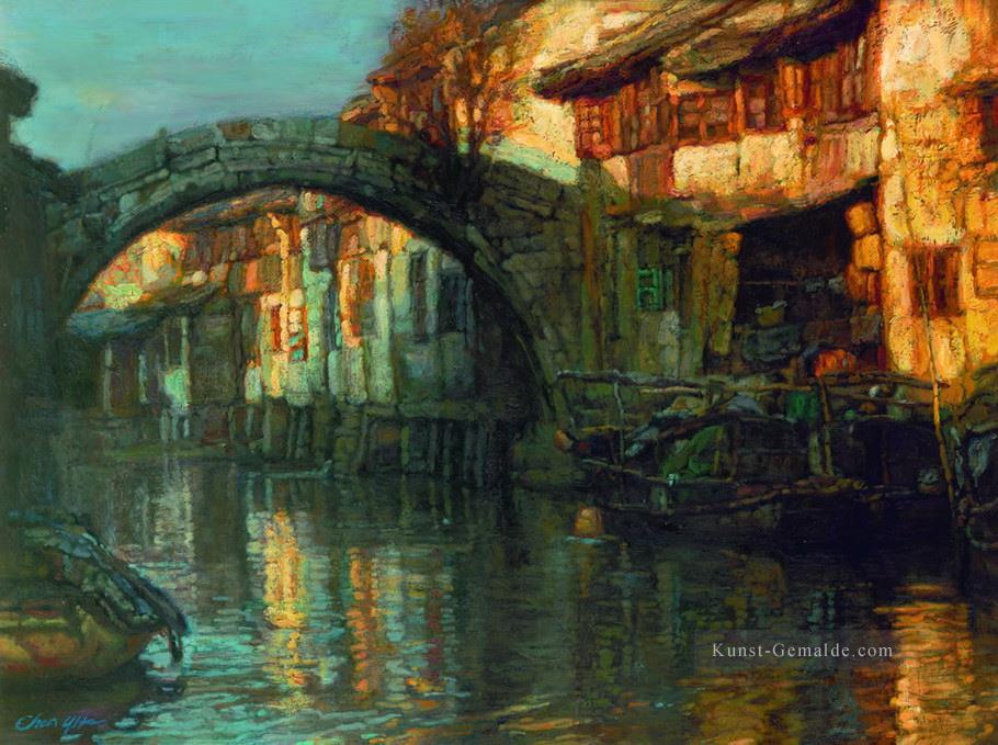 Wasser Städte Rhythm of Autumn Chinese Chen Yifei Ölgemälde